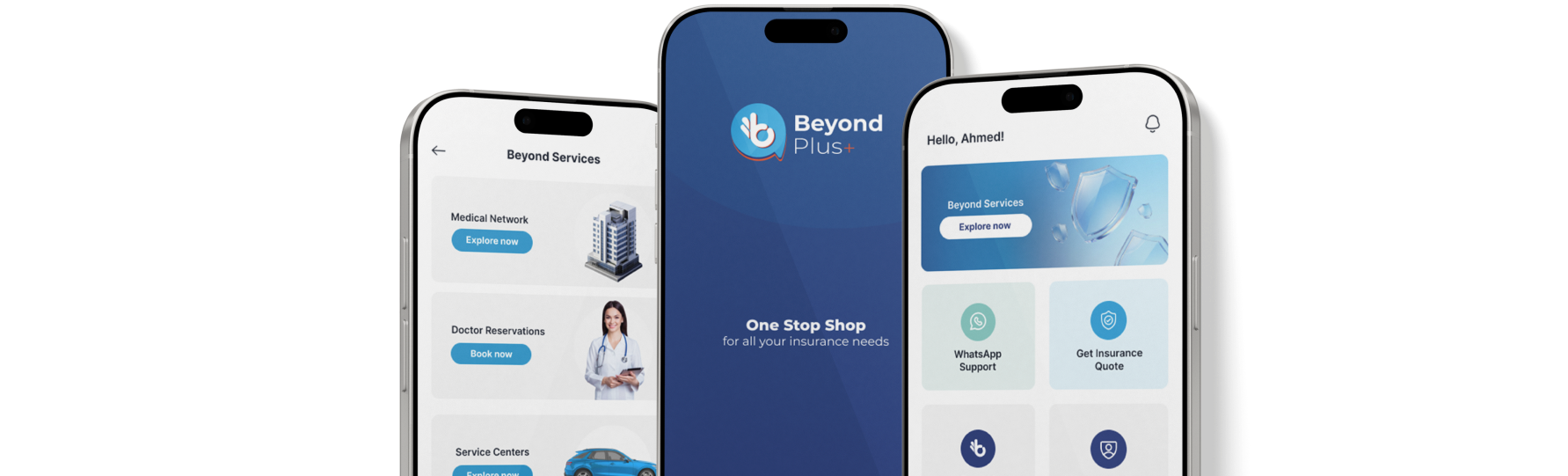 Beyond Plus App Screens